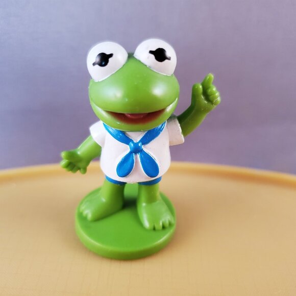 Muppets Kermit Pvc Figure Cake Topper Mini Fig Muppet Babies Vintage 1985 - Picture 1 of 4